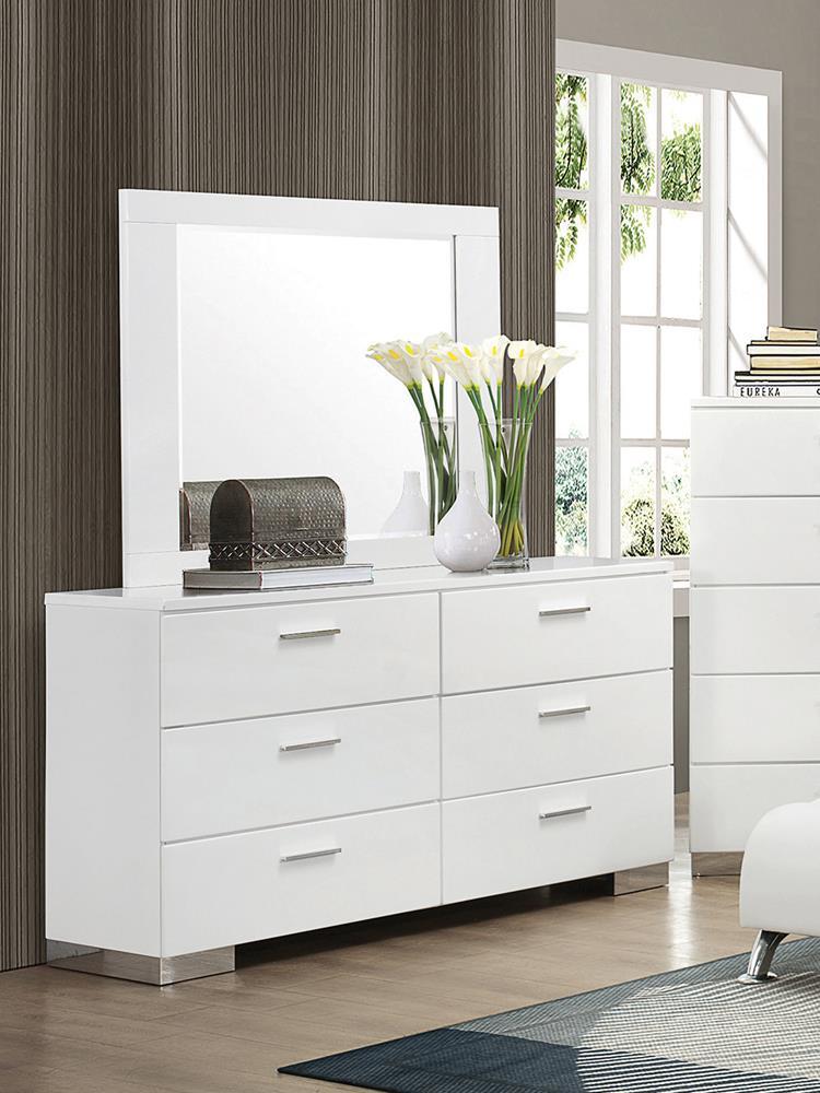 Felicity Contemporary Six-Drawer Dresser