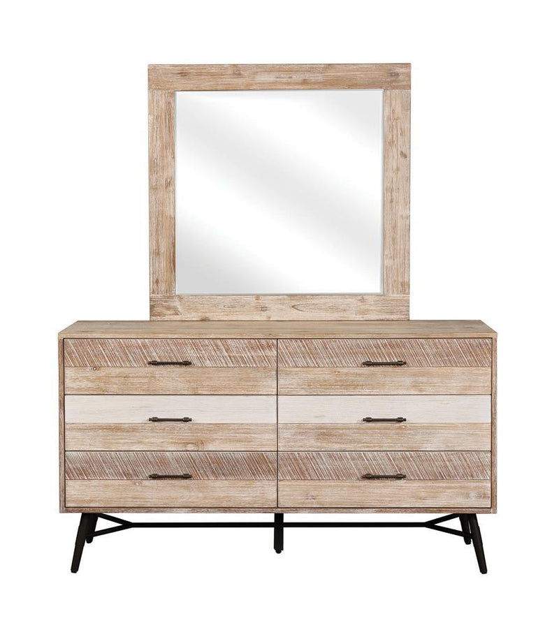 Marlow Rectangular Dresser Mirror Rough Sawn Multi